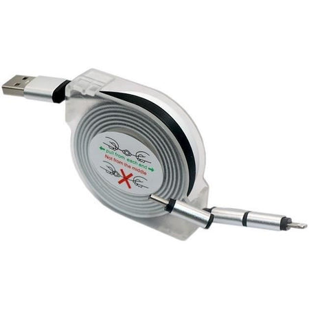 Avvolgicavo USB - GAO - 3 in 1, 2 m, ricarica rapida