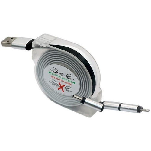 Avvolgicavo USB - GAO - 3 in 1, 2 m, ricarica rapida