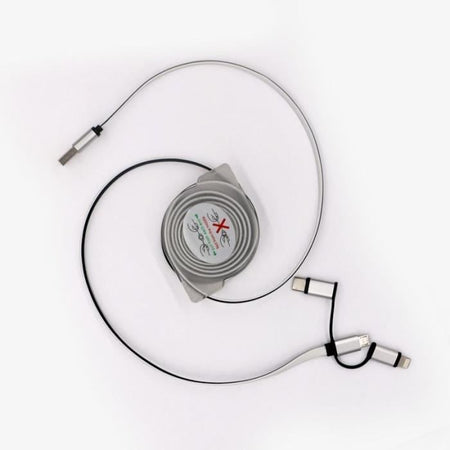 Avvolgicavo USB - GAO - 3 in 1, 2 m, ricarica rapida