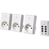 Kit 3 prese telecomandate + Telecomando - GAO - 230 V - Bianco