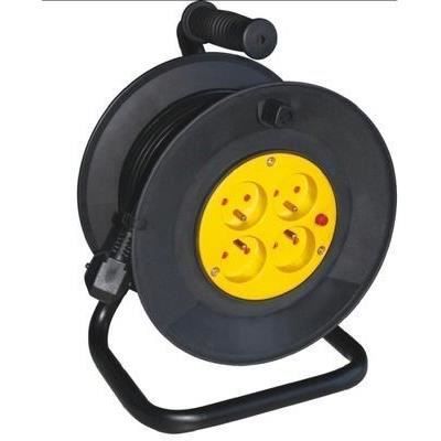 Avvolgicavo - GAO - Fai da te - 25 m, H05VV-F 3G1,5 mm, interruttore termico