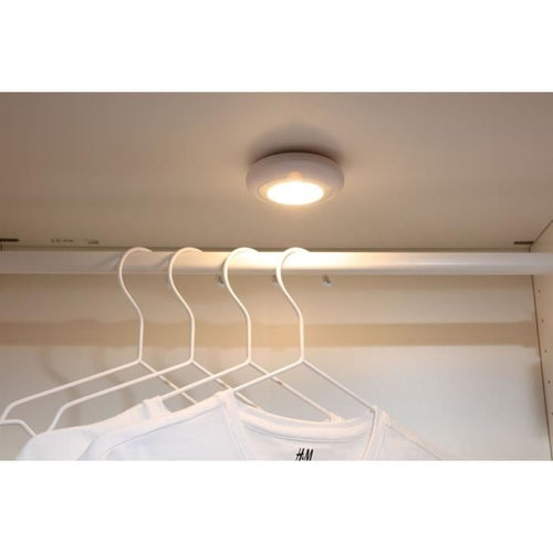 Confezione da 2 luci LED per spogliatoio - GAO - 80 lumen, sensore PIR, batterie AAA