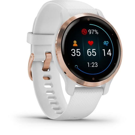 GARMIN Venu 2S - Smartwatch GPS - Oro rosa - Cinturino bianco