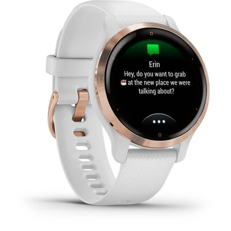 GARMIN Venu 2S - Smartwatch GPS - Oro rosa - Cinturino bianco