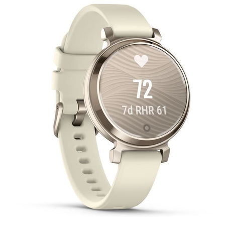 Orologio connesso - GARMIN - Lily 2 - 25,4 x 21,3 mm - Oro crema con cinturino Bianco cocco