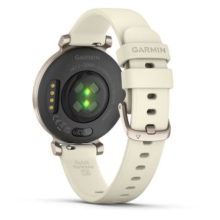 Orologio connesso - GARMIN - Lily 2 - 25,4 x 21,3 mm - Oro crema con cinturino Bianco cocco