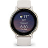 Orologio GPS connesso - GARMIN - Vivoactive 5 - WiFi - 30,4 mm (1.2) - Oro crema con cinturino Beige