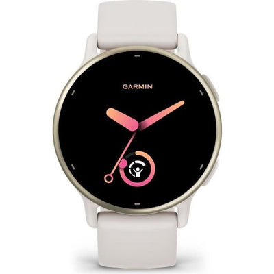 Orologio GPS connesso - GARMIN - Vivoactive 5 - WiFi - 30,4 mm (1.2) - Oro crema con cinturino Beige