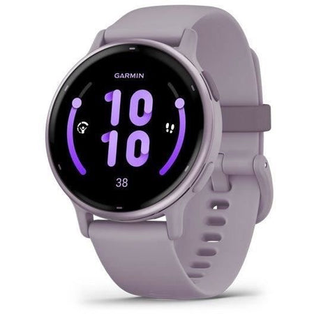 Orologio GPS connesso - GARMIN - Vivoactive 5 - WiFi - 30,4 mm (1.2) - Orchidea metallizzata con cinturino viola