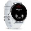 Orologio GPS connesso - GARMIN - Venu 3 - WiFi - 35,4 mm (1,4) - Acciaio argentato, cassa bianca e cinturino in silicone bianco