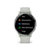 Orologio GPS connesso - GARMIN - Venu 3S - 30,4 mm (1.2) - Acciaio argentato, cassa verde salvia e cinturino in silicone verde salvia