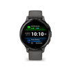 Orologio GPS connesso - GARMIN - Venu 3S - 30,4 mm (1.2) - Acciaio grigio, cassa grigio scuro e cinturino in silicone grigio scuro