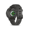 Orologio GPS connesso - GARMIN - Venu 3S - 30,4 mm (1.2) - Acciaio grigio, cassa grigio scuro e cinturino in silicone grigio scuro