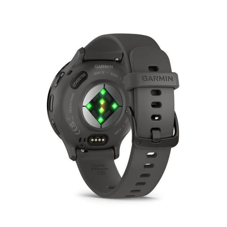 Orologio GPS connesso - GARMIN - Venu 3S - 30,4 mm (1.2) - Acciaio grigio, cassa grigio scuro e cinturino in silicone grigio scuro