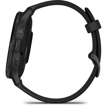 Orologio GPS connesso - GARMIN - Venu 3 - WiFi - 35,4 mm (1,4) - Acciaio grigio, cassa nera e cinturino in silicone nero