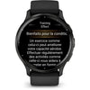 Orologio GPS connesso - GARMIN - Venu 3 - WiFi - 35,4 mm (1,4) - Acciaio grigio, cassa nera e cinturino in silicone nero