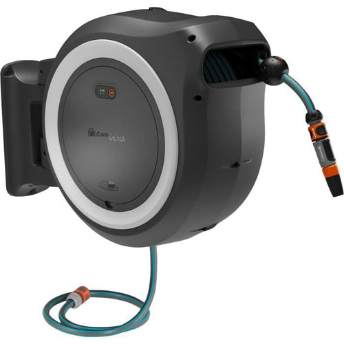 Avvolgitubo a parete - GARDENA - PowerRoll - XXL - P4A - Bianco - Lunghezza 40 m - Tubo 13 mm