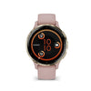 Orologio GPS connesso - GARMIN - Venu 3S - 30,4 mm (1.2) - Acciaio color oro morbido, cassa rosa e cinturino in silicone rosa