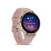 Orologio GPS connesso - GARMIN - Venu 3S - 30,4 mm (1.2) - Acciaio color oro morbido, cassa rosa e cinturino in silicone rosa