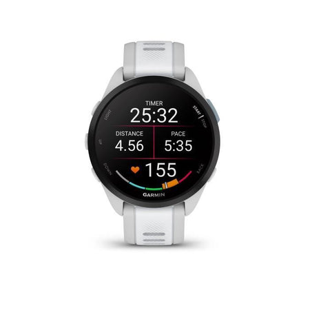 Orologio GPS connesso - GARMIN - Forerunner 165 - 1.2 - Bianco con bracciale bianco e grigio chiaro