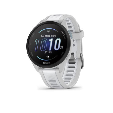 Orologio GPS connesso - GARMIN - Forerunner 165 - 1.2 - Bianco con bracciale bianco e grigio chiaro