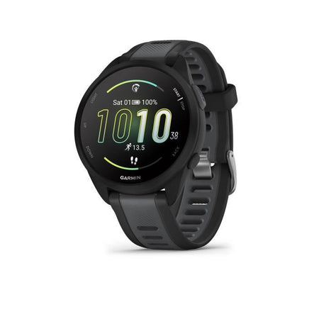 Orologio GPS connesso - GARMIN - Forerunner 165 - 1.2 - Nero con cinturino nero e grigio