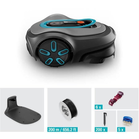 Robot cortacésped - GARDENA - Smart SILENO max 1200 - Superficie 1200 m - DuoConnect - Bluetooth - Corte de bordes