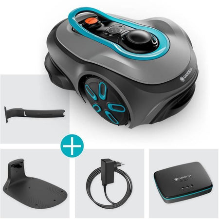 Robot rasaerba - GARDENA - Smart SILENO Free 1500 - Senza cavi perimetrali - Superficie 1500 m - Include Smart Gateway
