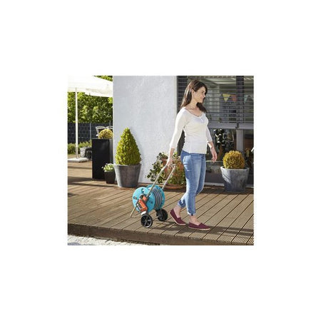 Avvolgitubo GARDENA - aquaroll S - Dotato di 20m di tubo - 18502-50