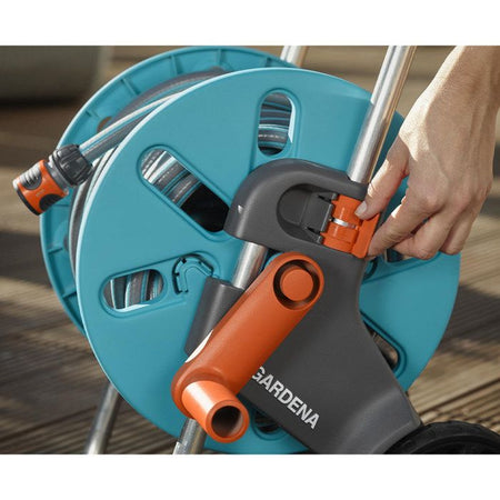 Avvolgitubo GARDENA - aquaroll S - Dotato di 20m di tubo - 18502-50