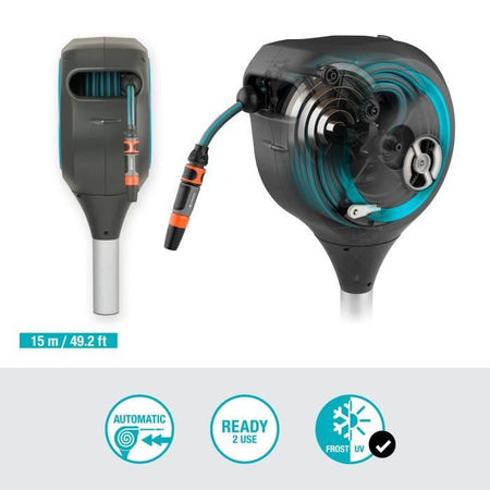 GARDENA RollUp S distributore automatico di picchi 15 m striscia blu