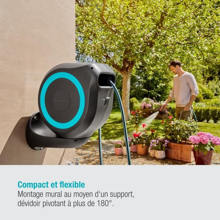 GARDENA RollUp M avvolgitubo da parete 20 m bordo blu