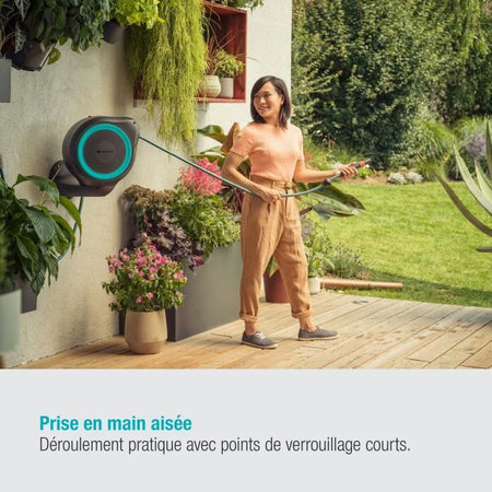 GARDENA RollUp M avvolgitubo da parete 20 m bordo blu