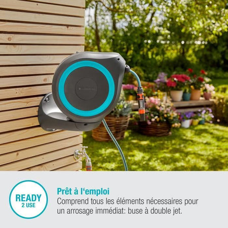 GARDENA RollUp M avvolgitubo da parete 20 m bordo blu