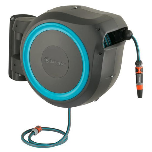 GARDENA Avvolgitubo automatico da parete RollUp L 30 m con bordo bianco