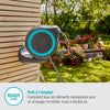 GARDENA Avvolgitubo automatico da parete RollUp S striscia blu 15 m