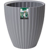 Vaso per fiori - Garden ID - Fancy - 40 x 42 cm - Per giardino, balconi o interni - Grigio chiaro