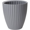 Vaso per fiori - Garden ID - Fancy - 40 x 42 cm - Per giardino, balconi o interni - Grigio chiaro