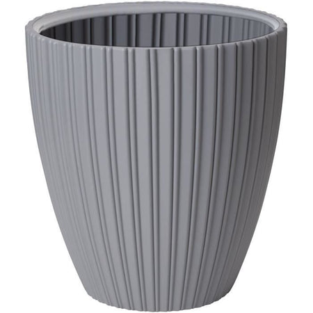 Vaso per fiori - Garden ID - Fancy - 40 x 42 cm - Per giardino, balconi o interni - Grigio chiaro