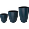 Vaso per fiori - Garden ID - Fancy - 40 x 58 cm - Per giardino, balconi o interni - Blu petrolio