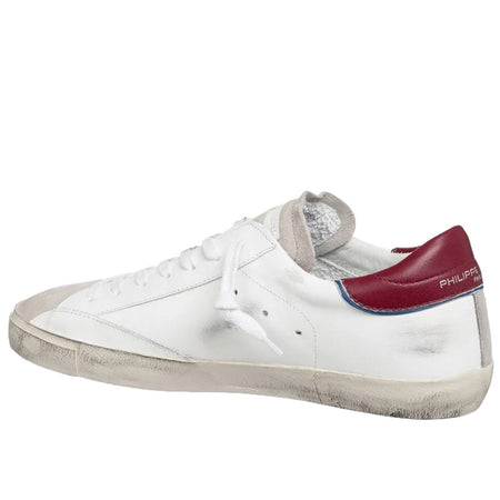 Philippe Model sneaker uomo philippe model - prsx low man - bordeaux da uomo