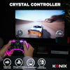 Konix - Controller wireless Crystal per Nintendo Switch, Switch OLED, PC e PS4