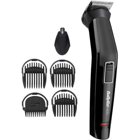 BABYLISS MT725E - Rifinitore multifunzione 6 in 1 - Cordless - Autonomia 60min - 2 accessori intercambiabili - Testine lavabili