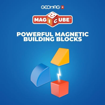 Blocchi magnetici - GEOMAG - Magicube 208 - 9 pezzi - Varie forme - Animali - Plastica riciclata