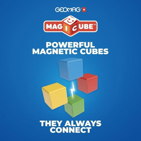 Set di costruzioni magnetiche - GEOMAG - Magicube Recycled Creative Set - 8 pezzi - Plastica riciclata - Da 1 anno
