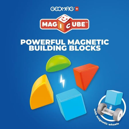 Blocchi magnetici - GEOMAG - Magicube 308 - 10 pezzi - Varie forme - Veicoli - Plastica riciclata