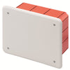 CASSETTA DI DERIVAZIONE DA INCASSO PER PARETI IN MURATURA 160X130X70 - COPERCHIO BIANCO