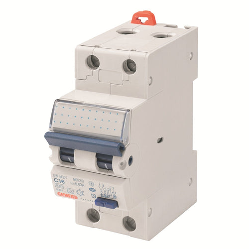 INT MAGNETOTERMICO DIFFERENZIALE COMPATTO 2P C16 4,5KA AC/0,03 2M