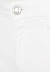 calvin klein jeans MID RISE SLIM ANKLE-WHITE da donna