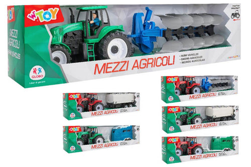 Trattore a Frizione con Rimorchio 3 Assortimenti 2 Colori